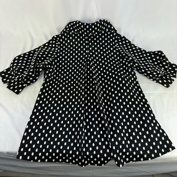 IC by Connie K Polka Dot Large Button Pinup Rockabilly Short Sleeve Coat large - Picture 5 of 12